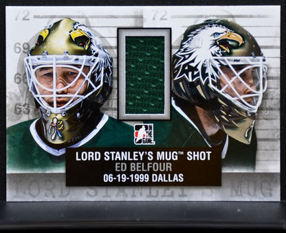 2014-15 In The Game Lord Stanley's Mug Shot Jersey Silver Belfour Jersey 6125