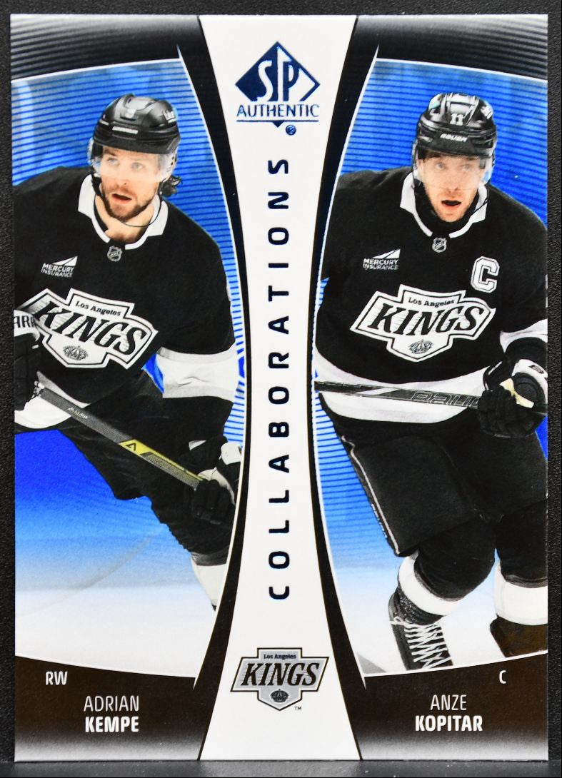 2025-26 SP Authentic Collaborations Blue Anze Kopitar / Adrian Kempe Kings 2010