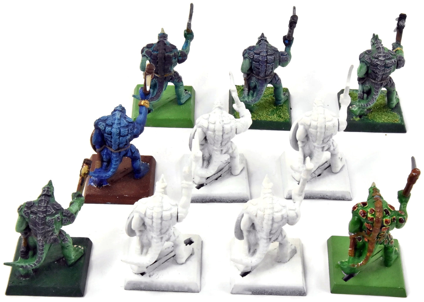 LIZARDMEN 10 Saurus Warriors #1 Classic Sculpt Warhammer Fantasy
