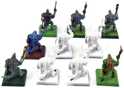 LIZARDMEN 10 Saurus Warriors #1 Classic Sculpt Warhammer Fantasy