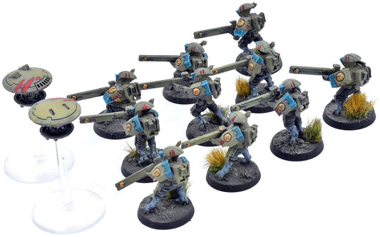 TAU EMPIRE 12 Strike Team #2 WELL PAINTED Warhammer 40K