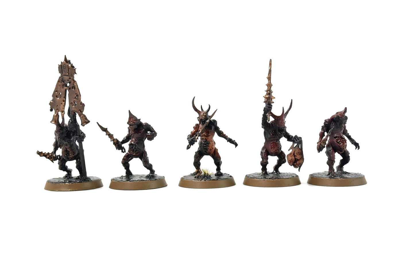 CHAOS DAEMONS 10 Plaguebearers #1 PRO PAINTED 40K SIGMAR