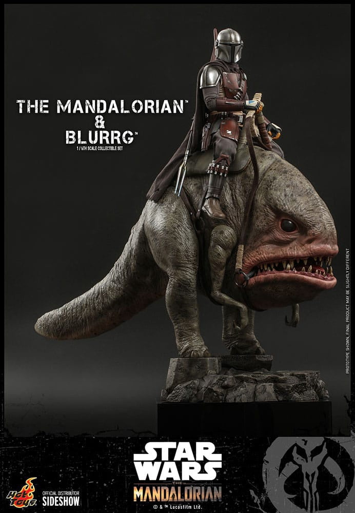 Mandalorian™ & Blurrg™ Sixth Scale Figure Set by Hot Toys Television Masterpiece Series - Star Wars: The Mandalorian™