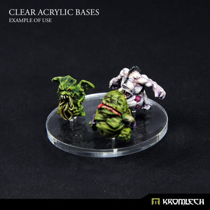 Clear Acrylic Bases - Bike 70x25mm (20)
