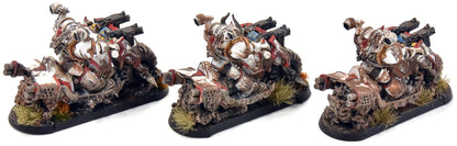 CHAOS SPACE MARINES 3 Bikers #2 WELL PAINTED Warhammer 40K