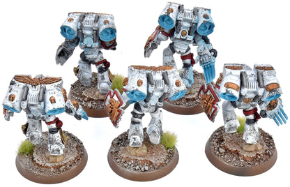 SPACE MARINES 5 Vanguard Veteran Squad #1 WELL PAINTED 40K White Scars
