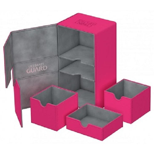Ultimate Guard Twin Flip N Tray Deck Case Xenoskin Pink 200+