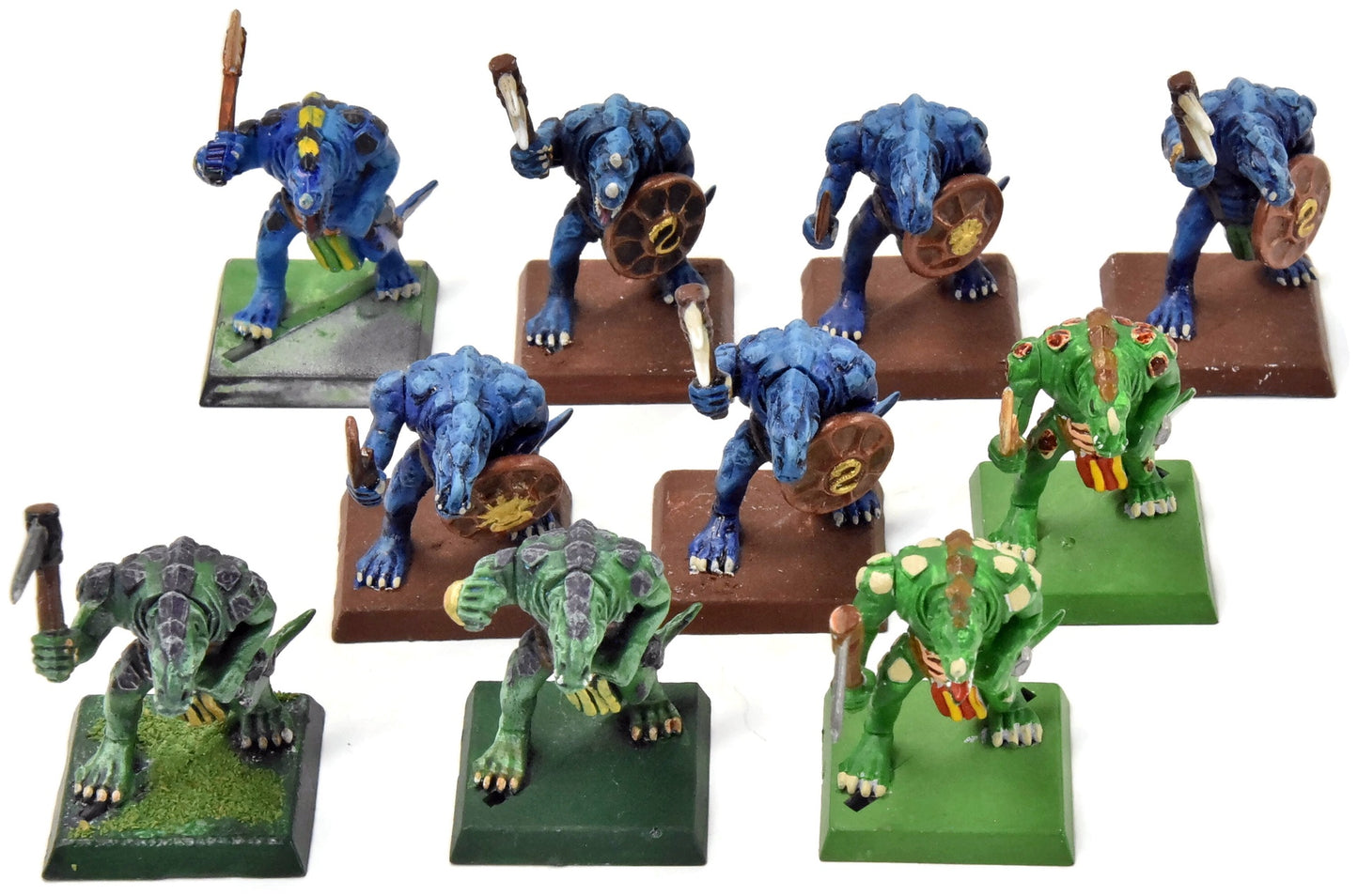 LIZARDMEN 10 Saurus Warriors #5 Warhammer Fantasy Classic