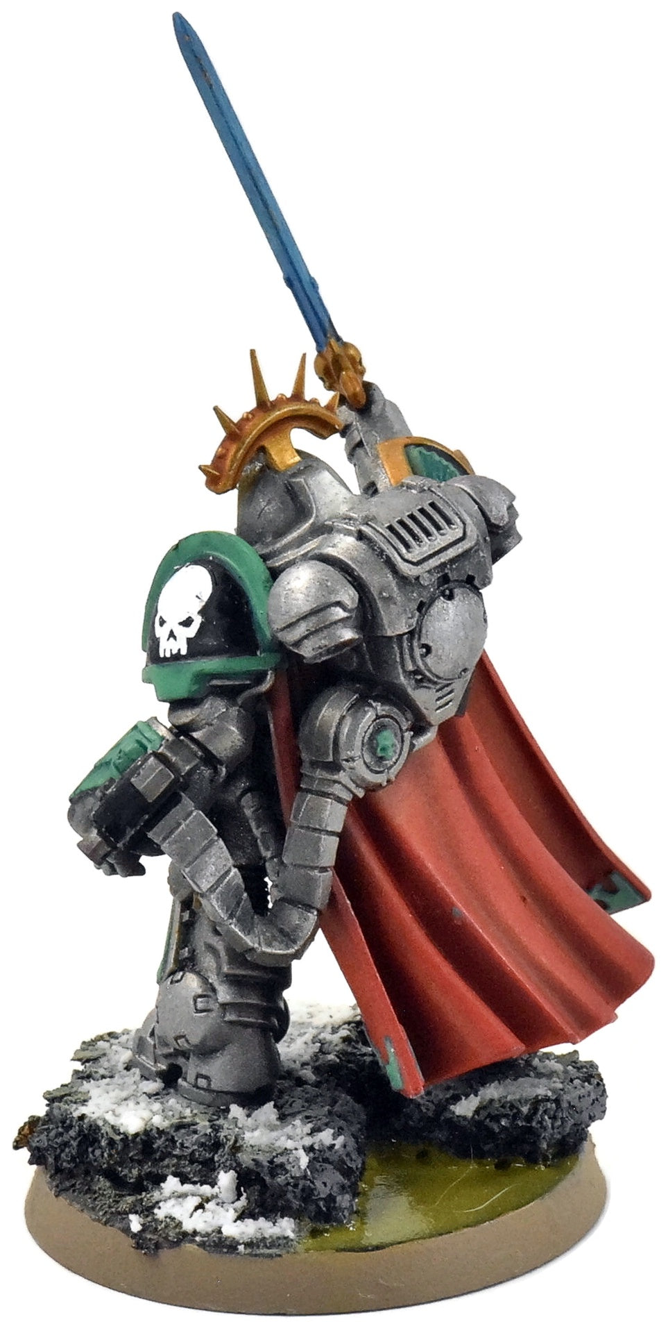 SPACE MARINES Captain in Gravis Armour #1 WELL PAINTED Warhammer 40K 7286