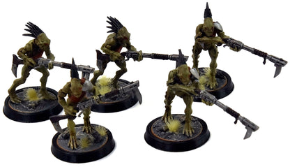 TAU EMPIRE 5 Kroot Carnivores #4 WELL PAINTED Warhammer 40K