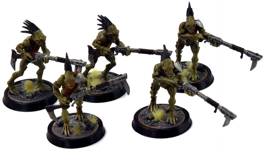TAU EMPIRE 5 Kroot Carnivores #4 WELL PAINTED Warhammer 40K