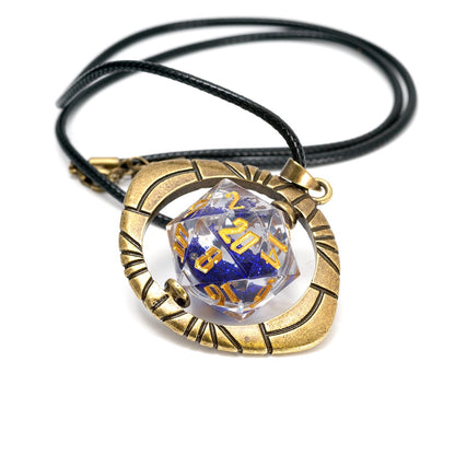 Sirius Dice Eye Of Ra D20 Necklace