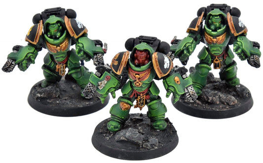 SALAMANDERS 3 Aggressors #1 Warhammer 40K WELL PAINTED