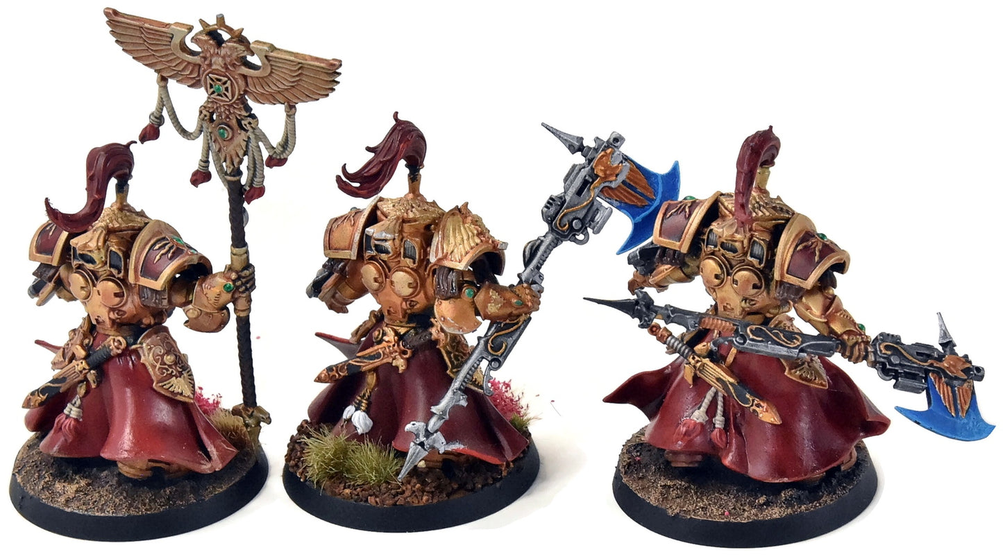 ADEPTUS CUSTODES 3 Vexilus Praetor in Allarus Terminator Armour #2 PAINTED