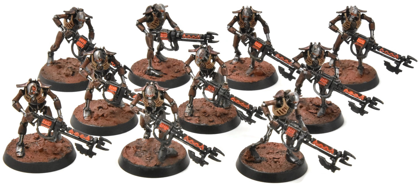 NECRONS 10 Necron Warriors #2 WELL PAINTED Warhammer 40K 6730