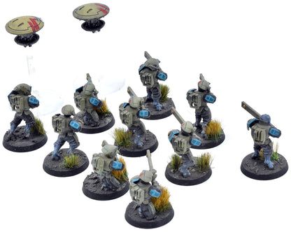 TAU EMPIRE 12 Strike Team #5 WELL PAINTED Warhammer 40K