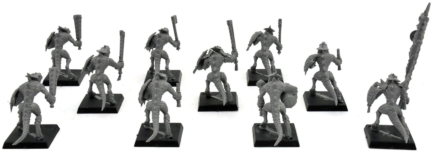 LIZARDMEN 10 Saurus Warriors #4 Warhammer Fantasy