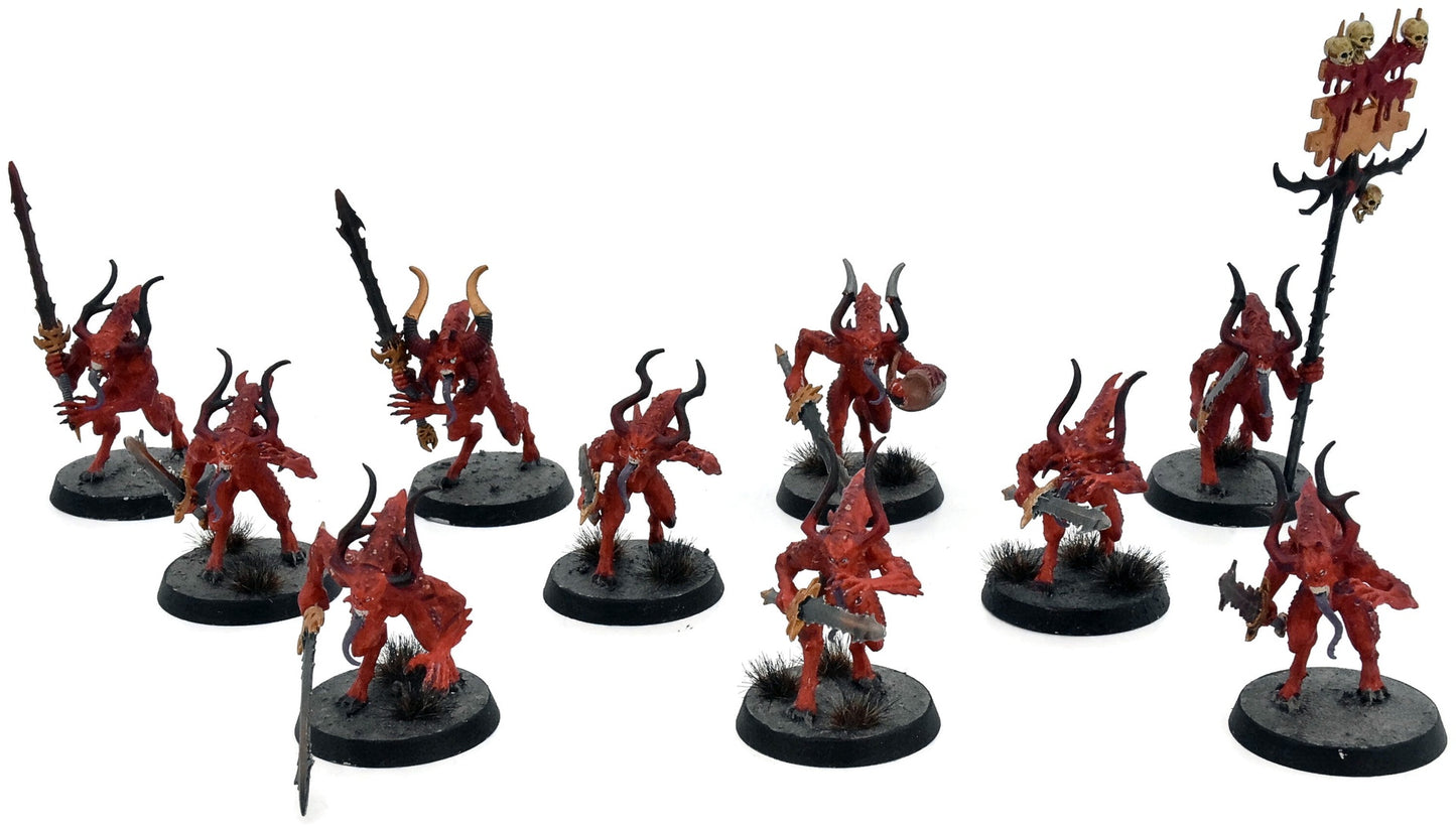BLADES OF KHORNE 10 Bloodletters Of Khorne #2 Warhammer Sigmar