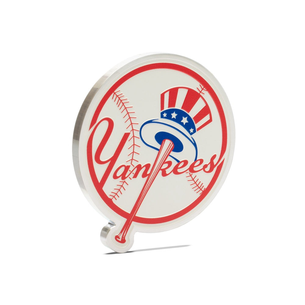 AGORO MLB - New York Yankees Team Logo 3oz Silver