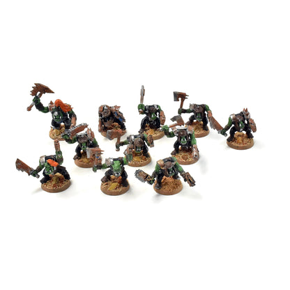 ORKS 10 Ork Boyz With Nob #6  40K