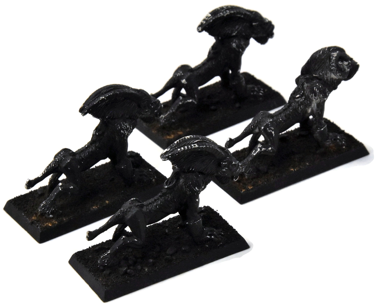 CHAOS DAEMONS 4 Mordheim Warhounds #2 METAL Warhammer Fantasy