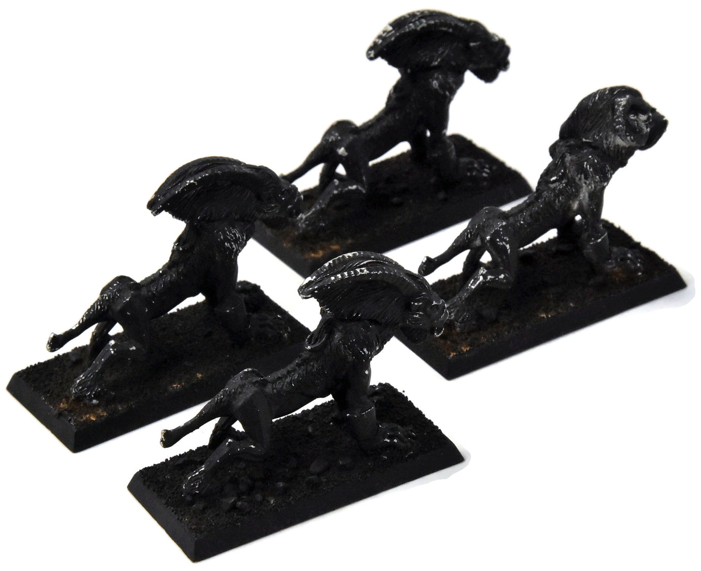 CHAOS DAEMONS 4 Mordheim Warhounds #2 METAL Warhammer Fantasy