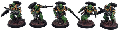 SPACE MARINES 10 Assault Intercessors #1 WELL PAINTED Warhammer 40K salamanders