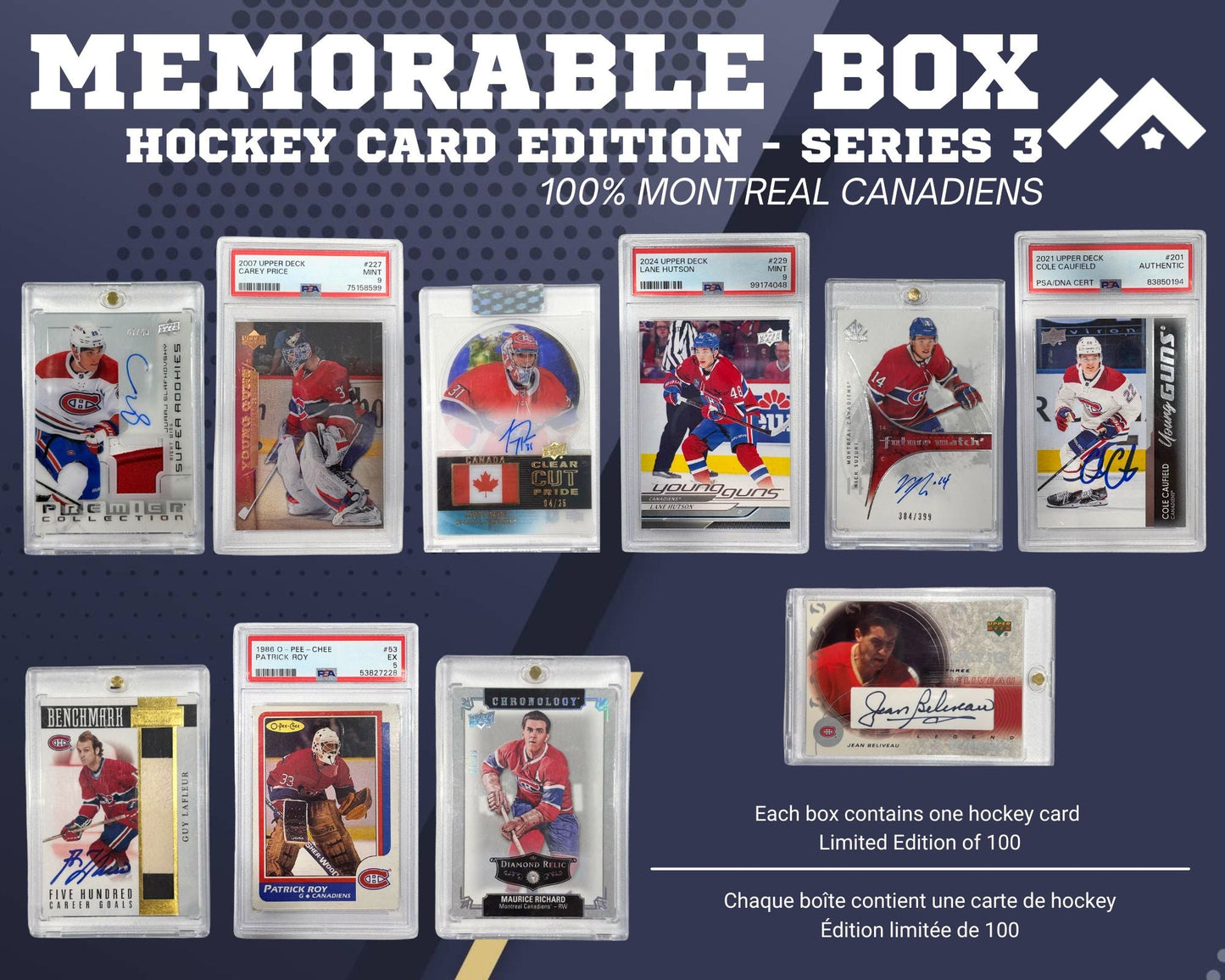 Memorable Box Hockey Card Edition - Series 3 (Édition Canadiens)