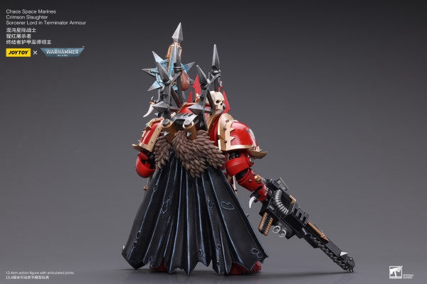 Crimson Slaughter Sorcerer Lord in Terminator Armour Chaos Space Marines Joy Toy