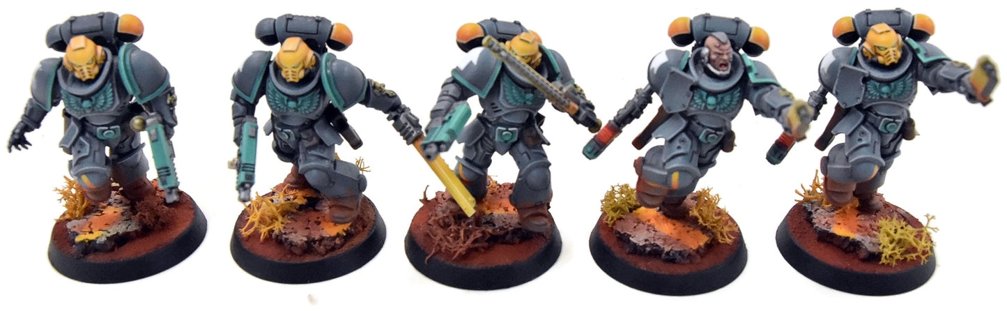 SPACE MARINES 10 Assault Intercessors Squad #2 PRO PAINTED Warhammer 40K