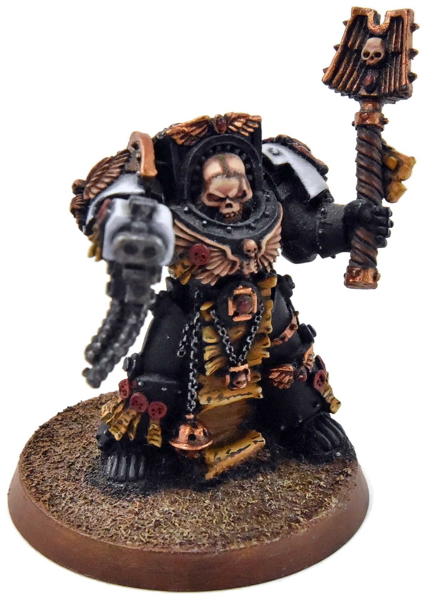 BLOOD ANGELS Chaplain In Terminator Armour #1 PRO PAINTED METAL 40K