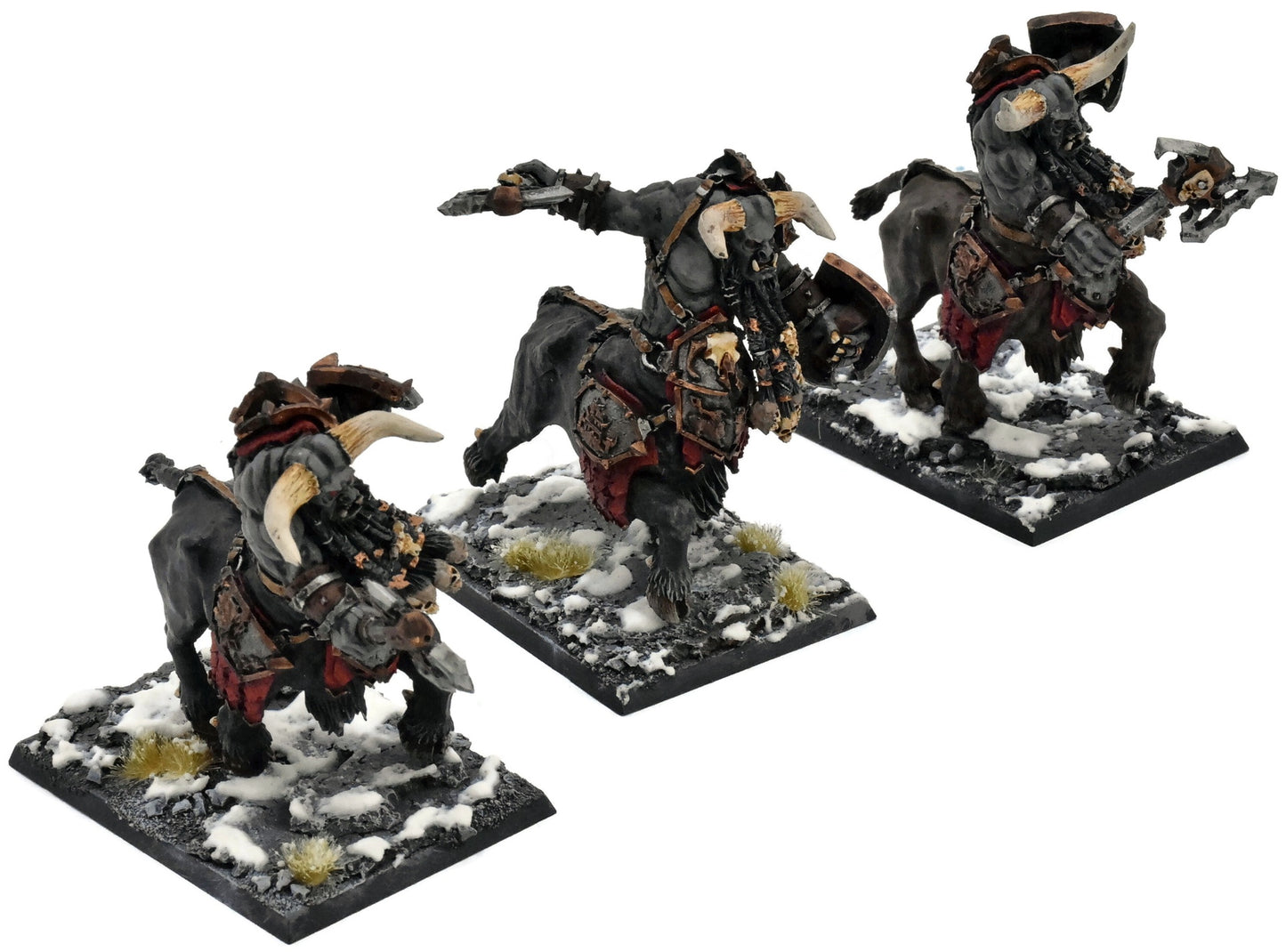 CHAOS DWARFS 3 Bull Centaur Renders #1 FORGE WORLD WELL PAINTED Fantasy