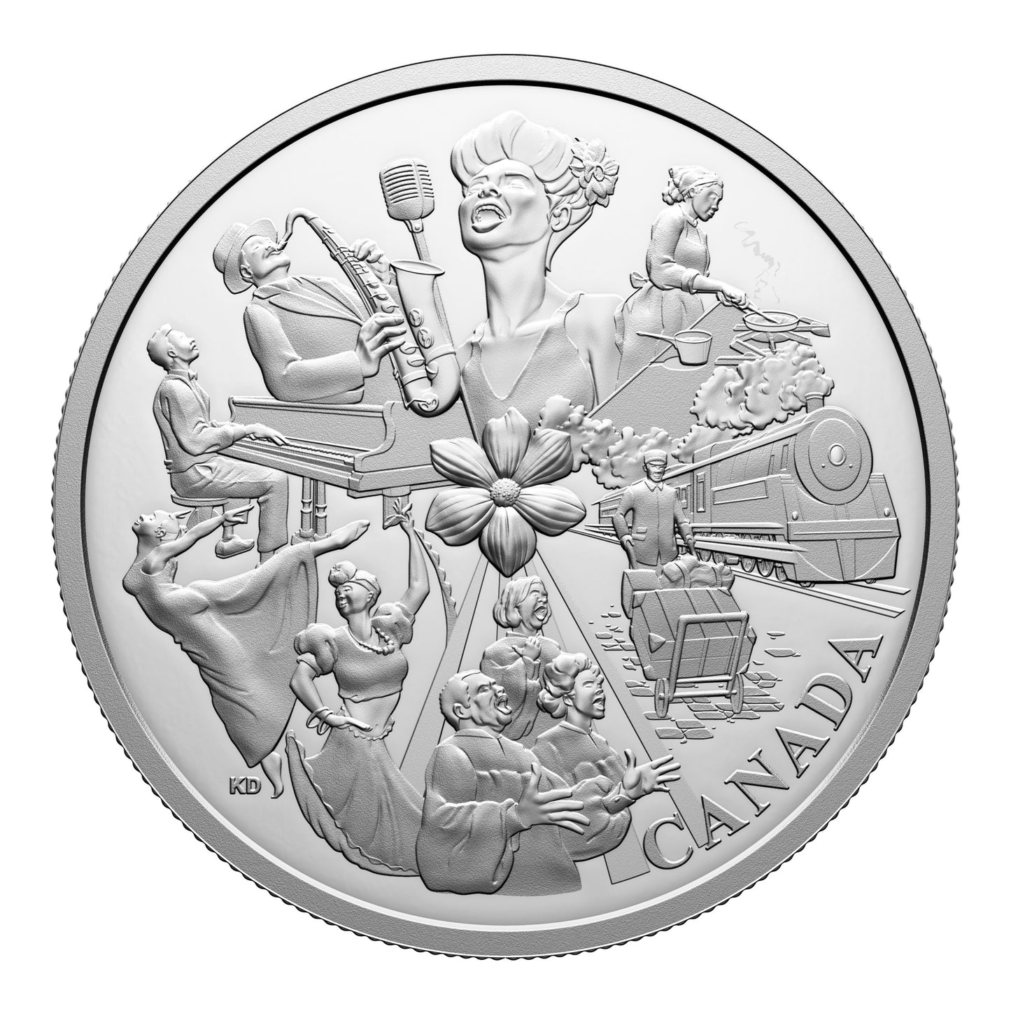Commemorating Black History: Hogan’s Alley – 1 oz. $20 1 oz Fine Silver Coin (249990)