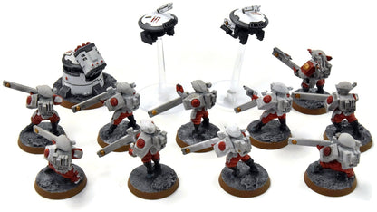 TAU EMPIRE 10 Fire Warriors #3 WELL PAINTED Warhammer 40K