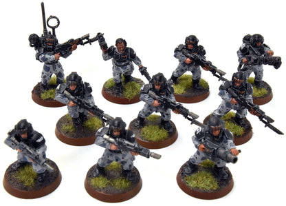 ASTRA MILITARIUM 10 Cadian Shock Troops #9 WELL-PAINTED Warhammer 40K