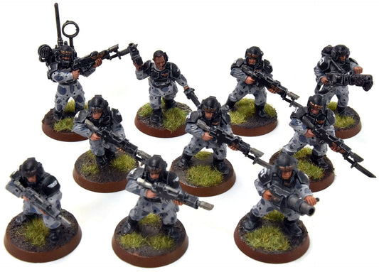 ASTRA MILITARIUM 10 Cadian Shock Troops #9 WELL-PAINTED Warhammer 40K