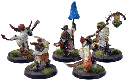 MAGGOTHKIN OF NURGLE 5 Putrid Blightkings #2 WELL PAINTED SIGMAR