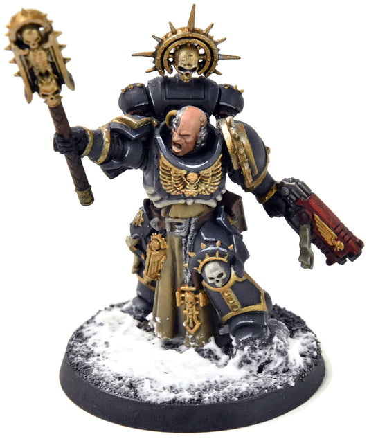 SPACE MARINES Primaris Chaplain Indomitus #1 WELL PAINTED Warhammer 40K