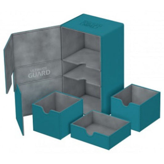 Ultimate Guard Twin Flip N Tray Deck Case Xenoskin Petrol 200+
