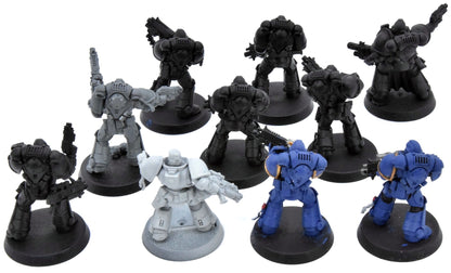SPACE MARINES 10 Primaris Intercessors #1 40K missing 1 backpack