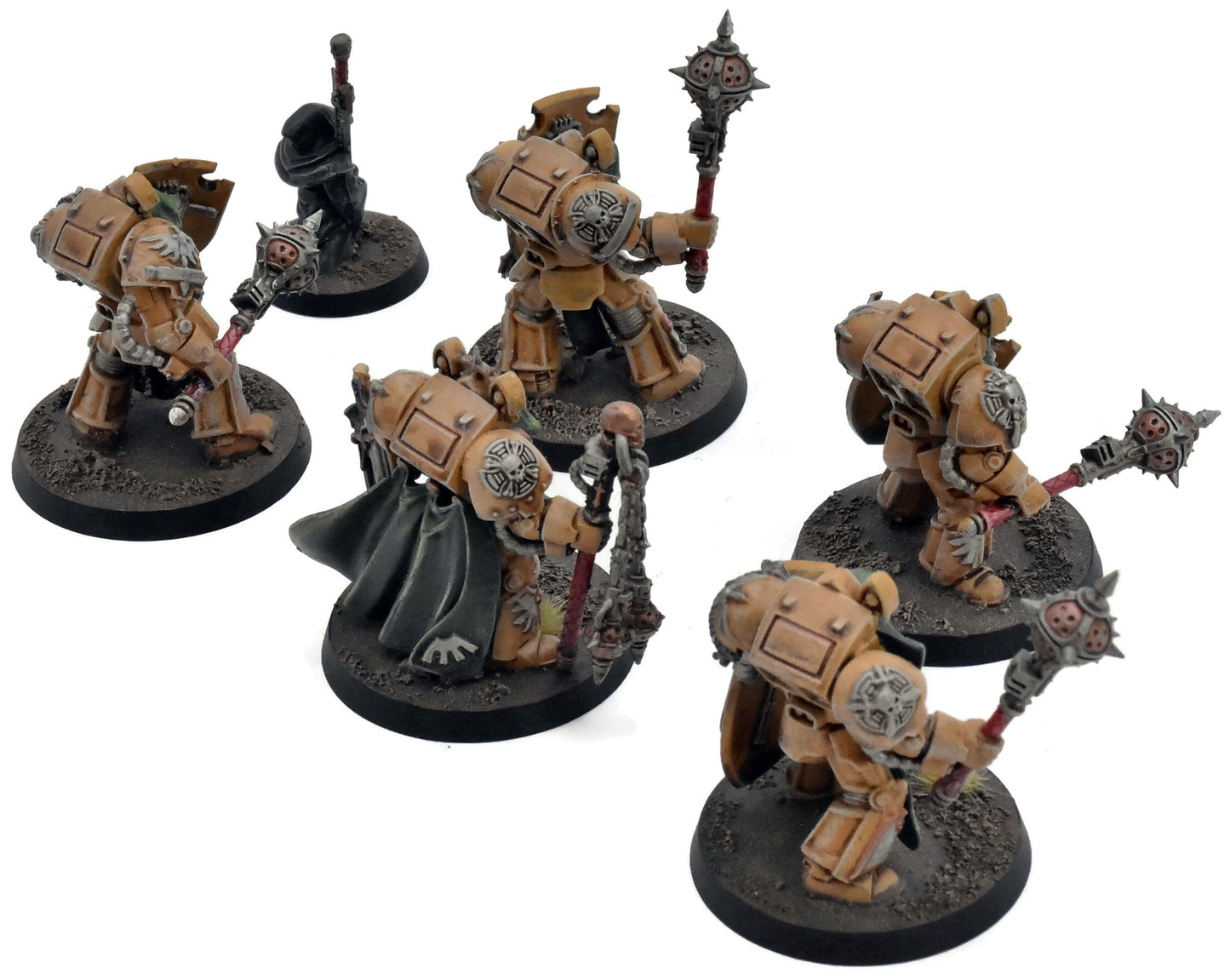 DARK ANGELS 5 Deathwing Knights #1 WELL PAINTED Warhammer 40K