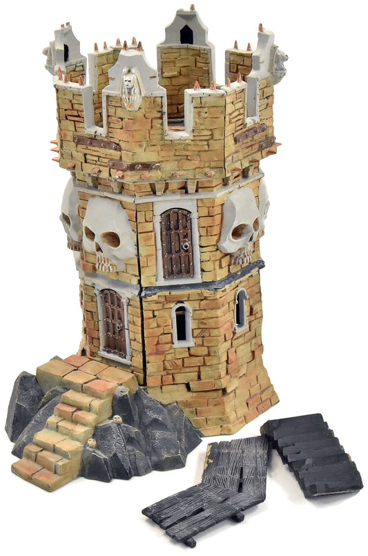 WARHAMMER Skull Tower #1 WELL PAINTED Fantasy Sigmar Scenery Deathknell Watch