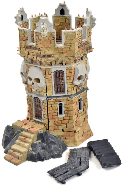 WARHAMMER Skull Tower #1 WELL PAINTED Fantasy Sigmar Scenery Deathknell Watch