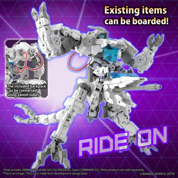 eEXM GIG-C02 PROVEDEL (type-COMMAND 02) 30MM 1/144 Bandai