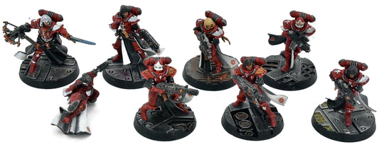 ADEPTA SORORITAS 8 Battle Sisters Squad #1 WELL PAINTED 40K missing 1 base
