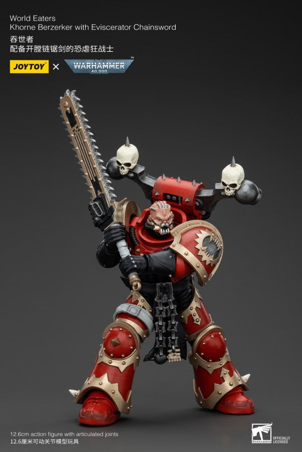 Khorne Berzerker with Eviscerator Chainsword World Eaters Joy Toy