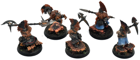FYRESLAYERS 5 Hearthguard Berzerkers #1 WELL PAINTED Warhammer Sigmar 7448