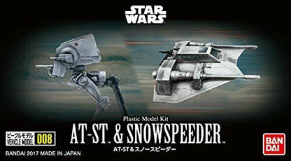 Bandai Star Wars Vehicle Model 008 AT-ST & Snowspeeder