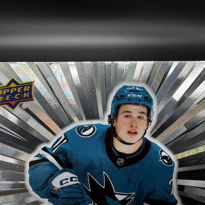 2024-25 UD Series 2 Macklin Celebrini Young Guns Outburst 451 RC #1