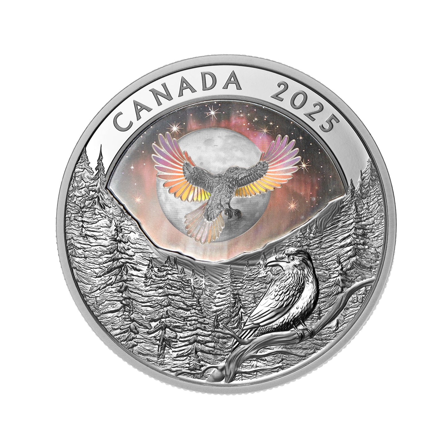 $20 Fine Silver Coin – Moon Sky: Raven